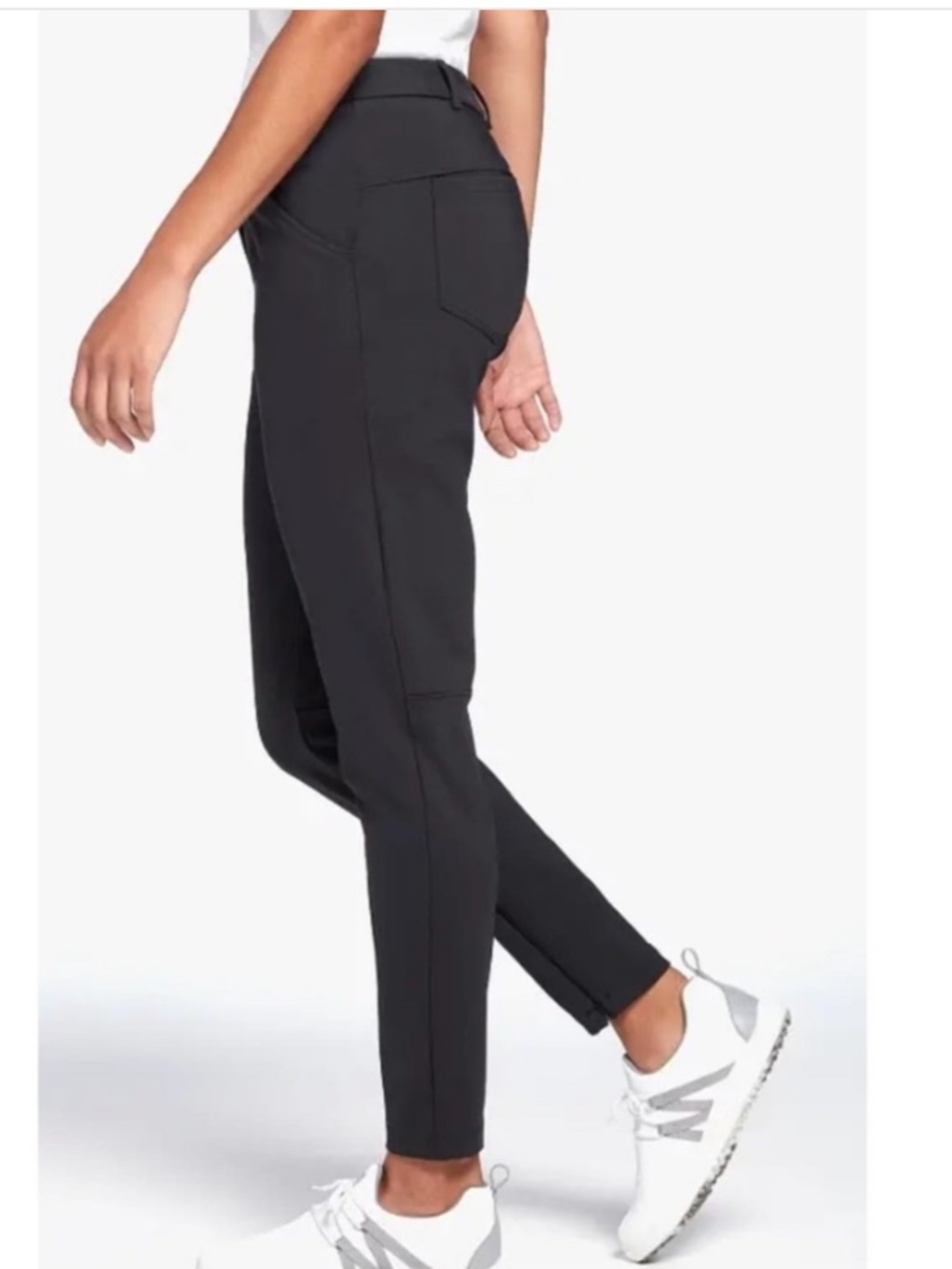 CALIA by Carrie Underwood On Course Golf Pants Black 2 Ankle Zip 5-Pocket - Picture 2 of 7